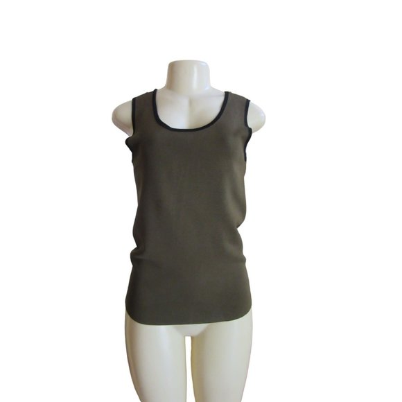 Doncaster Olive Army Green Double Breasted Cardigan Jacket w Blouse in Sz Small - Picture 6 of 8